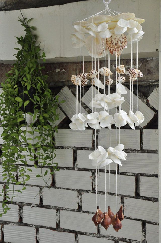 Costal Sea shell Windchime-Handcrafted 36inch - Shellkrafts