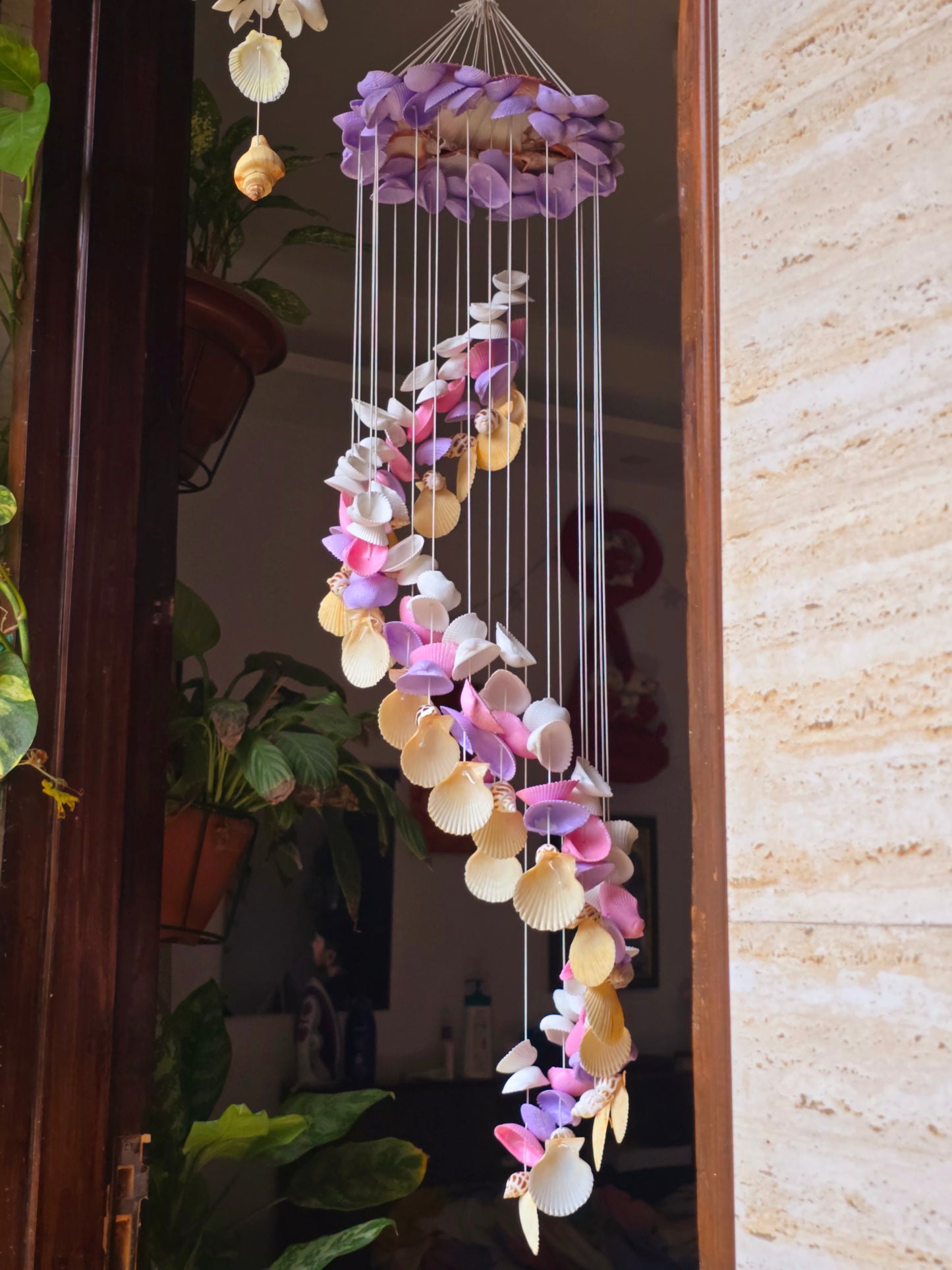 Illuminated Coastal Hanging Decor with Soft Ambient Glow - Shellkrafts