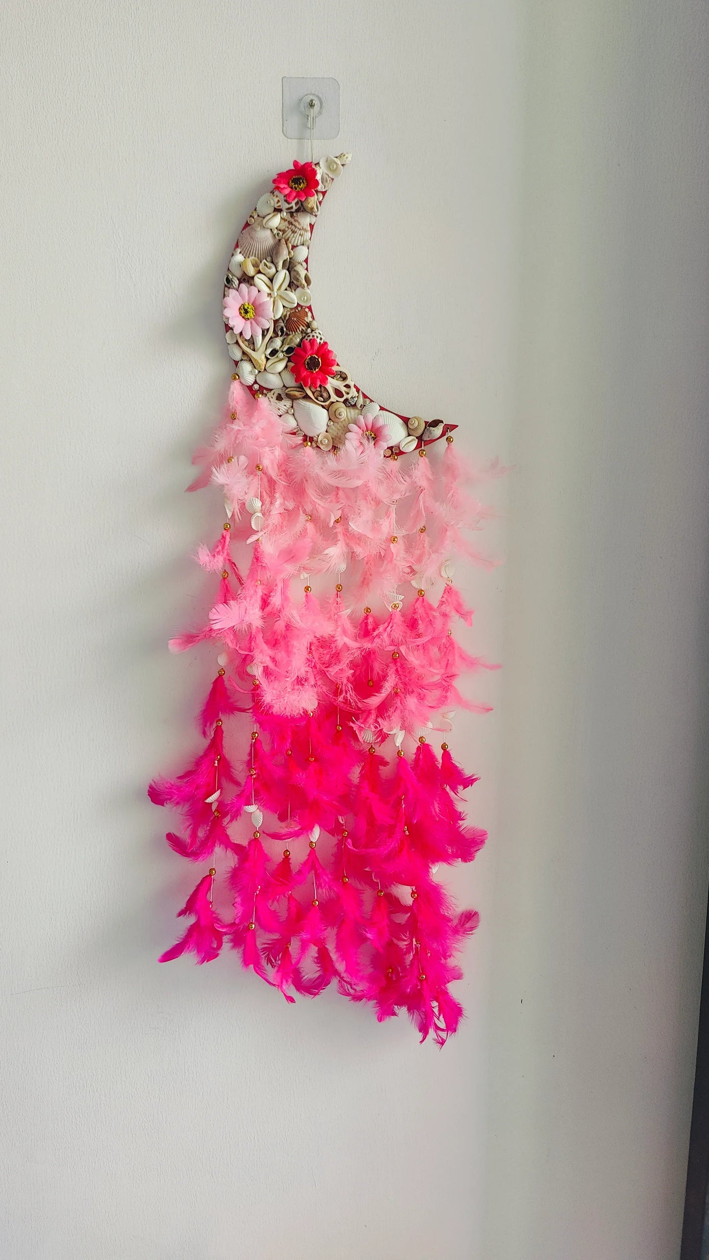 Floral Moon Dream Catcher - Shellkrafts