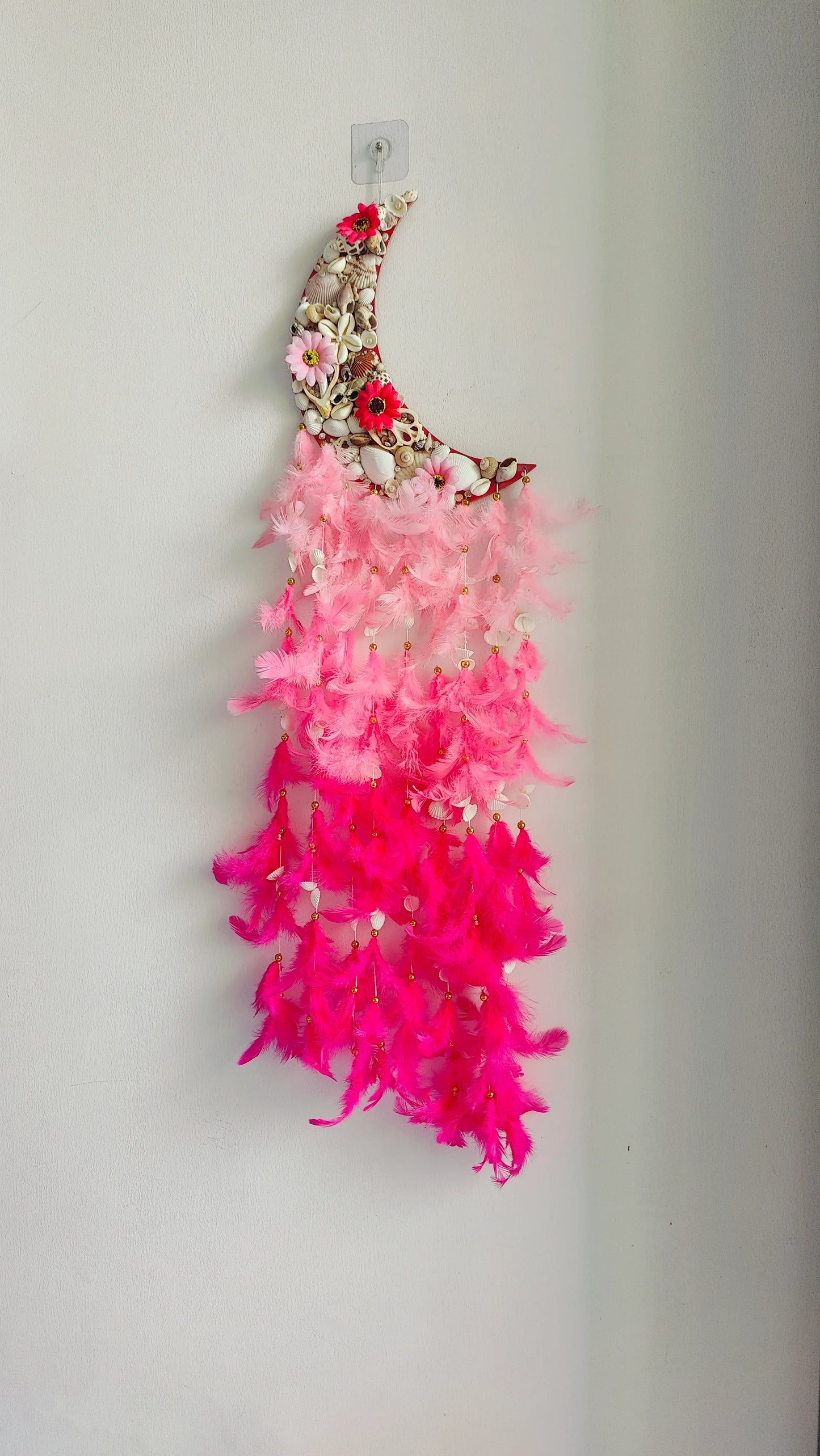 Floral Moon Dream Catcher - Shellkrafts