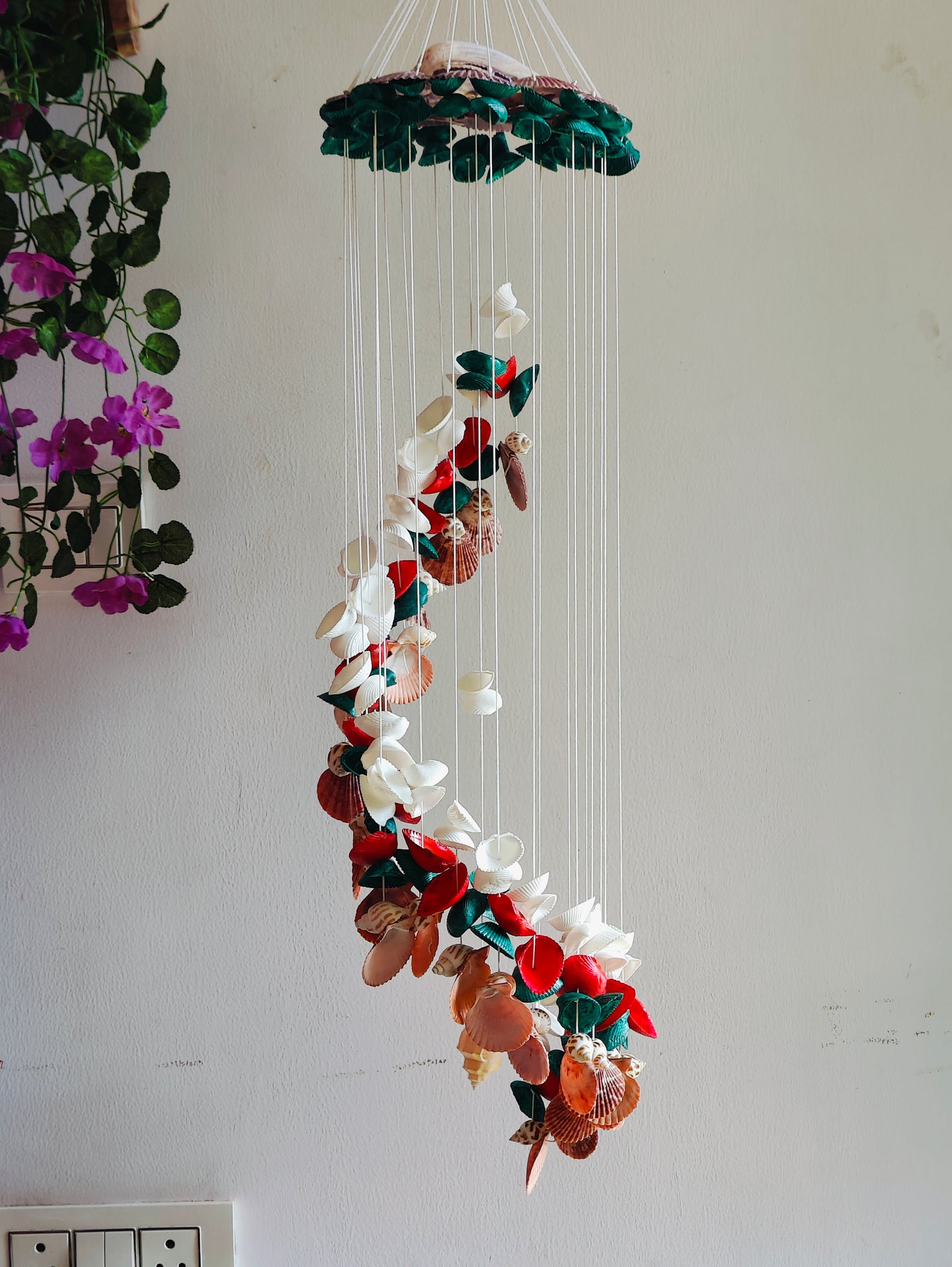 Illuminated Coastal Hanging Decor with Soft Ambient Glow - Shellkrafts