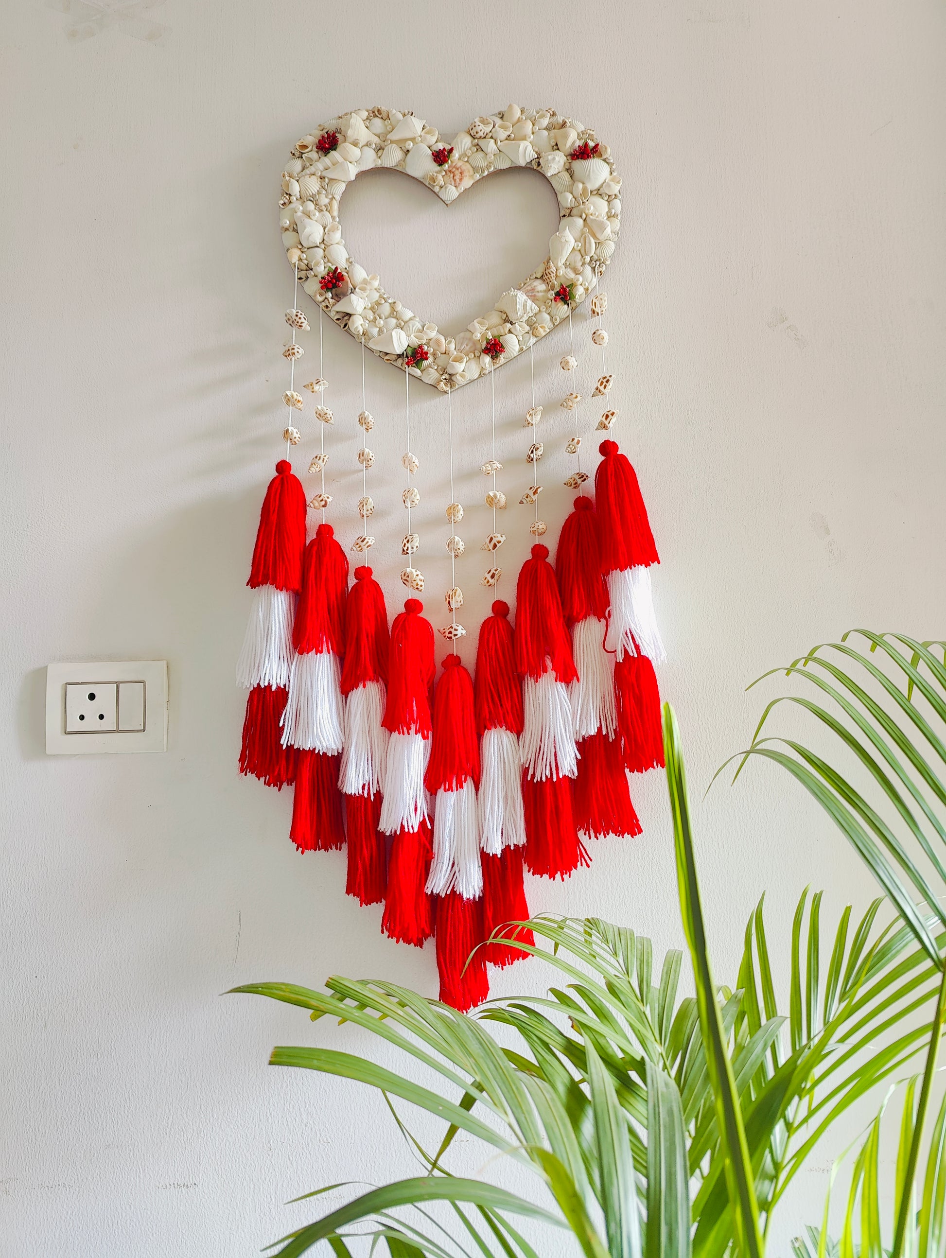 Boho Love Dream Catcher-Handcrafted Coastal Charm - Shellkrafts