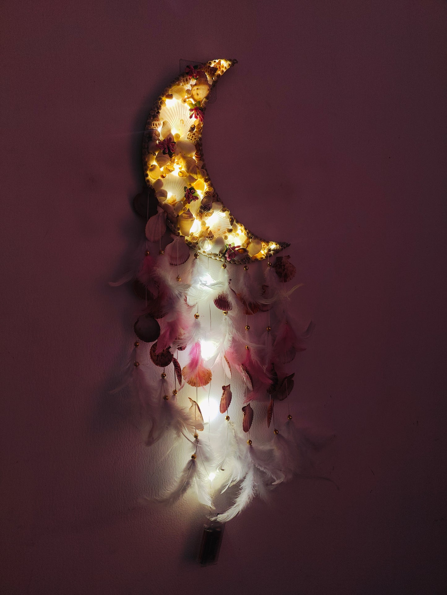 Crescent LED Moon Catcher 28 inch