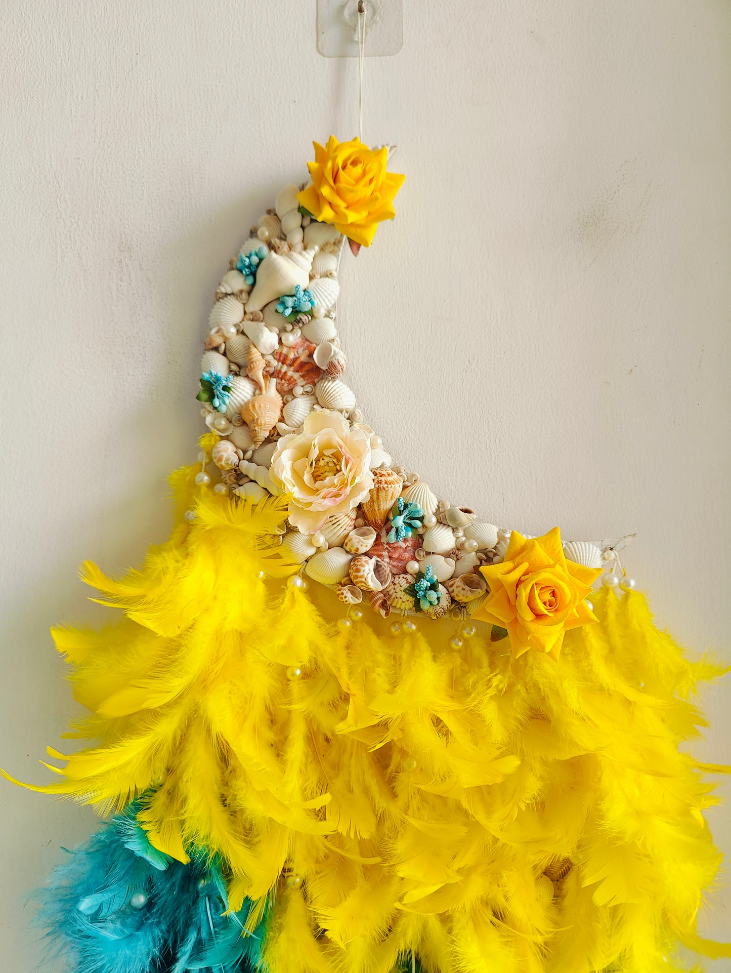 Moon Flora Dream Catcher 35inch - Shellkrafts