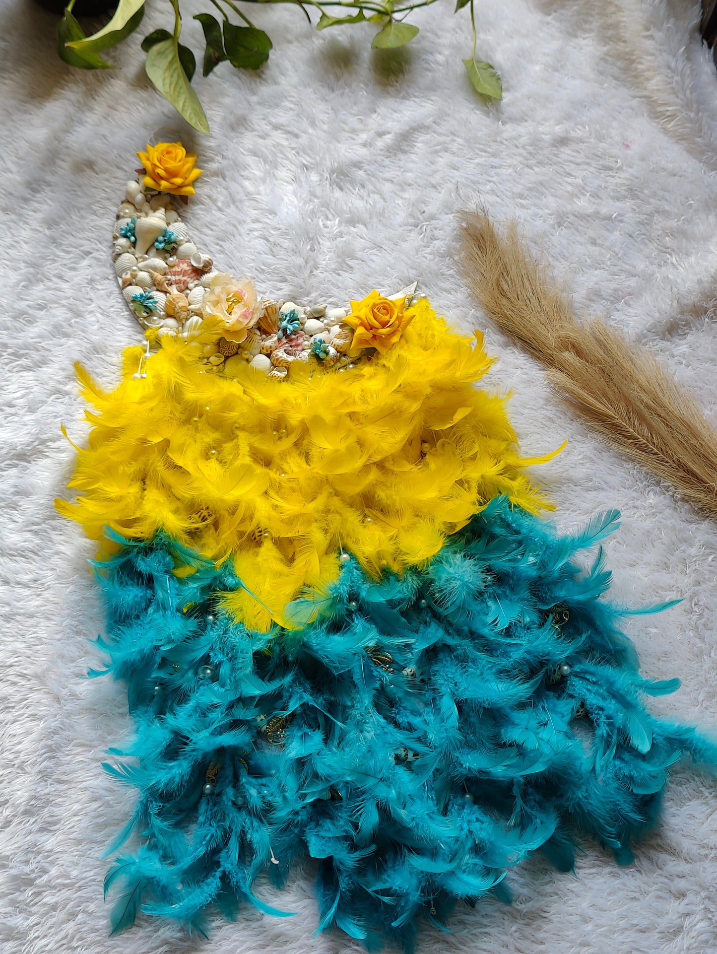 Moon Flora Dream Catcher 35inch - Shellkrafts