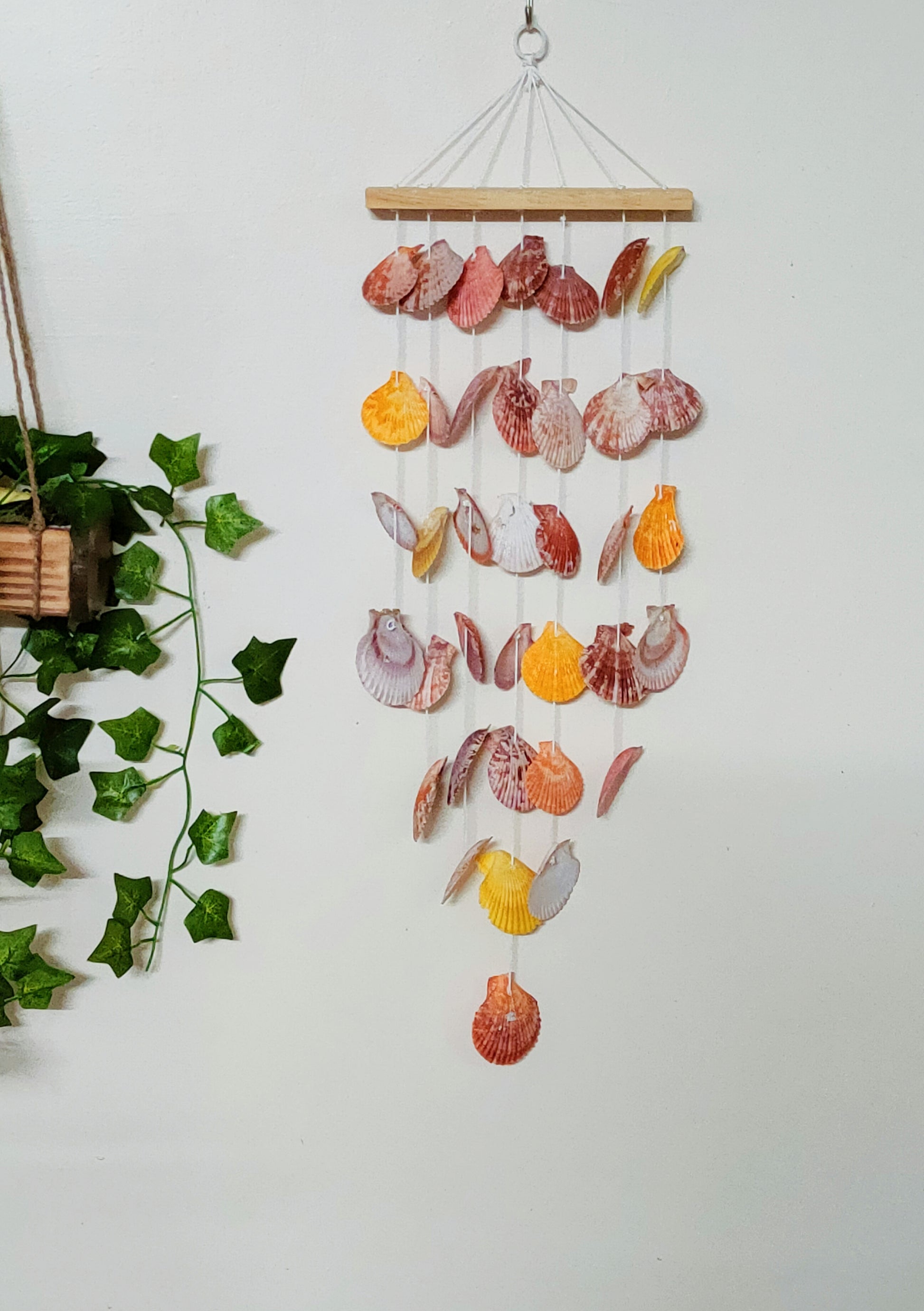 Coastal Breeze Sea Shell Wind Chime – Beach-Inspired Hanging Decor - Shellkrafts