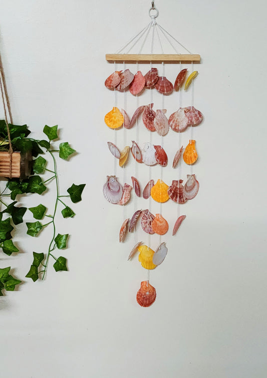 Coastal Breeze Sea Shell Wind Chime – Beach-Inspired Hanging Decor - Shellkrafts