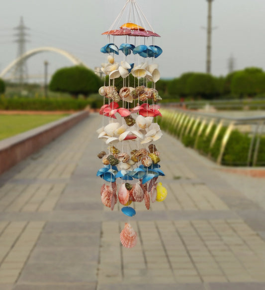 Shellkrafts Multi sea shell windchime 23inch - Shellkrafts