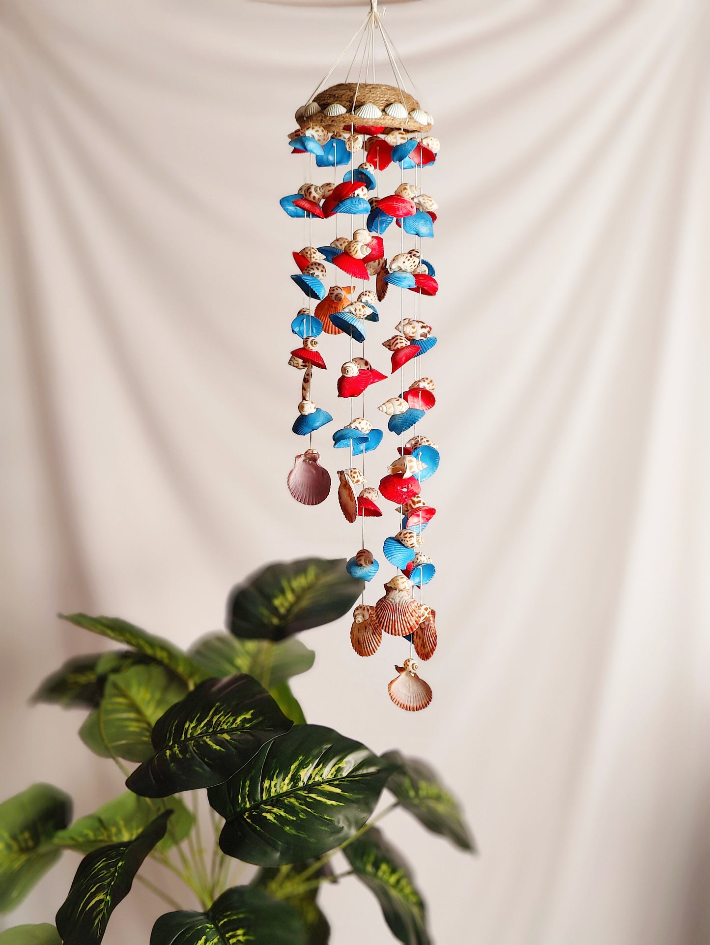 Shell conch windchime for Home decor 28inch - Shellkrafts