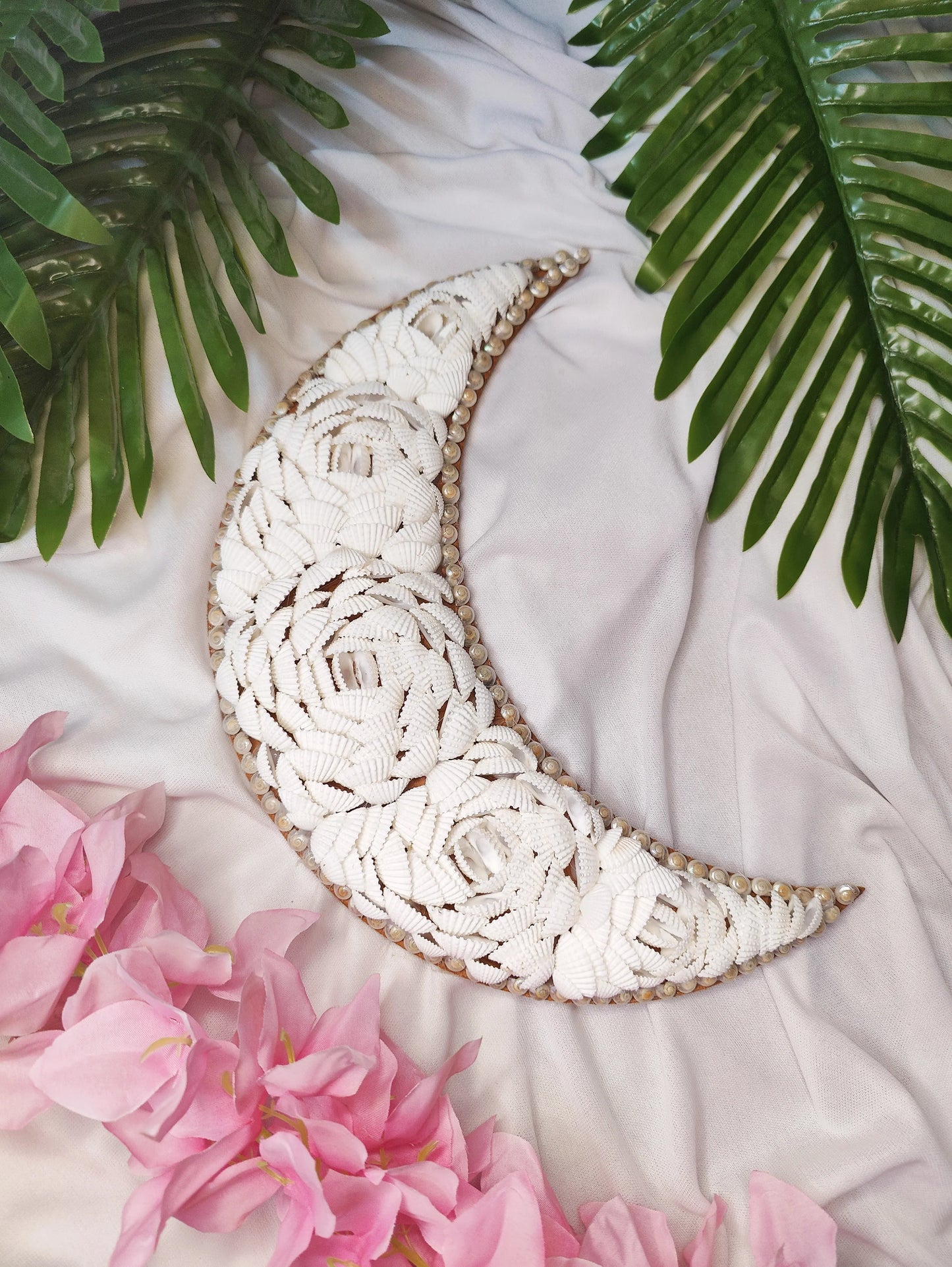 Shellkrafts Crenscent Moon Hanger|Wall hanging 12inch - Shellkrafts