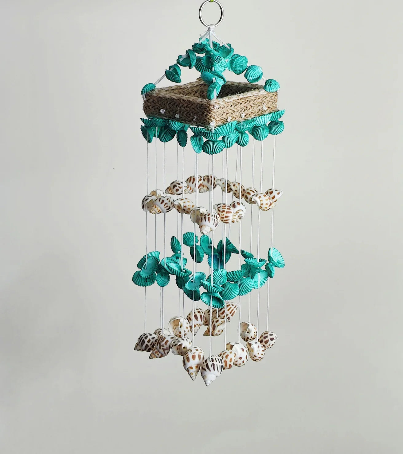 Shellkrafts Sea shell Mini Hanger for Home decor 15inch - Shellkrafts