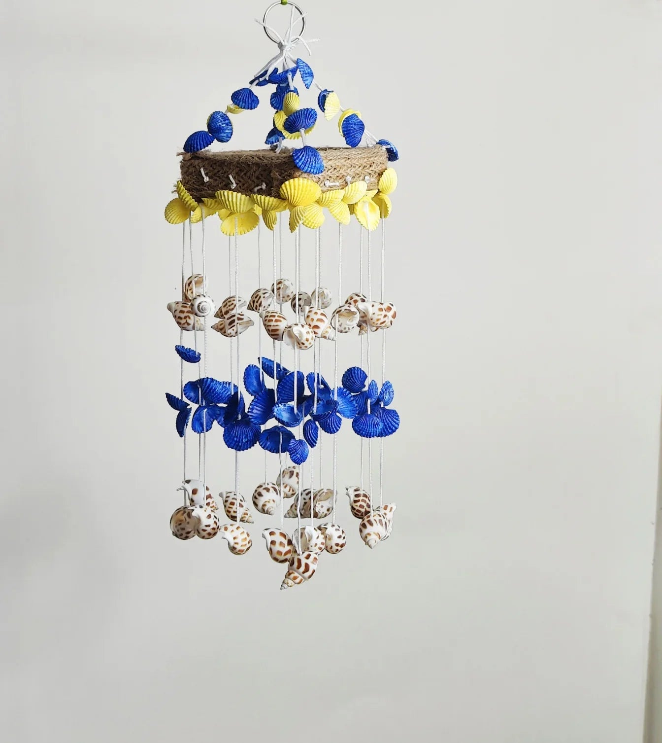 Shellkrafts sea shell Mini hanger for Home decor 15inch - Shellkrafts