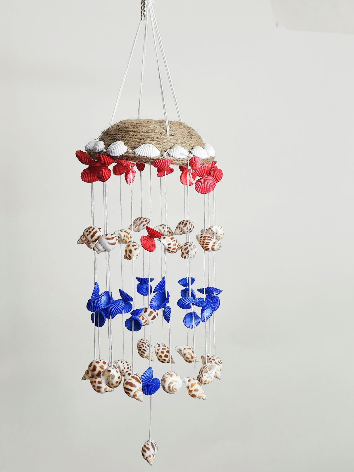 Sea shell mini windchime for Home decor 15inch - Shellkrafts