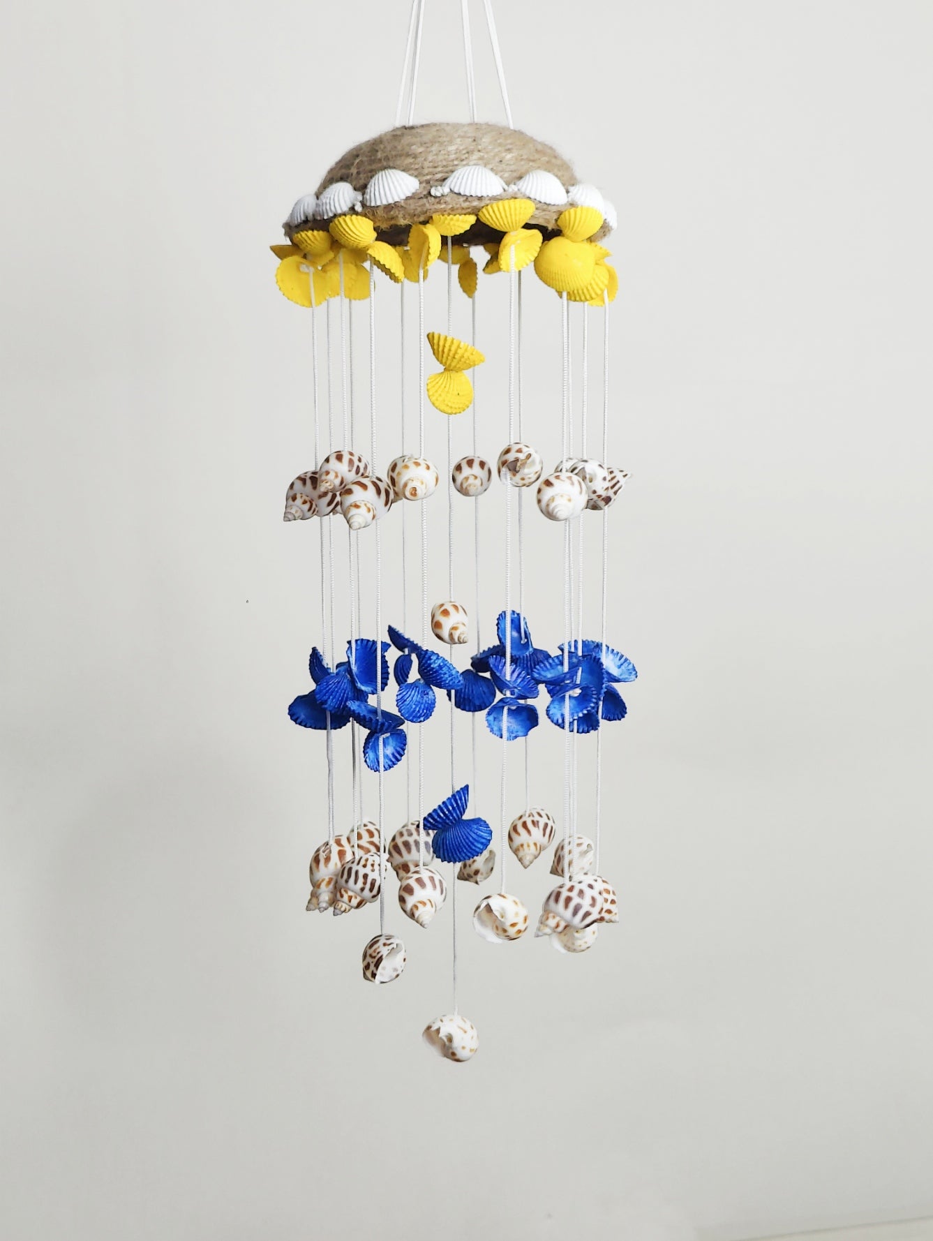 Sea shell mini windchime for Home decor 15inch - Shellkrafts