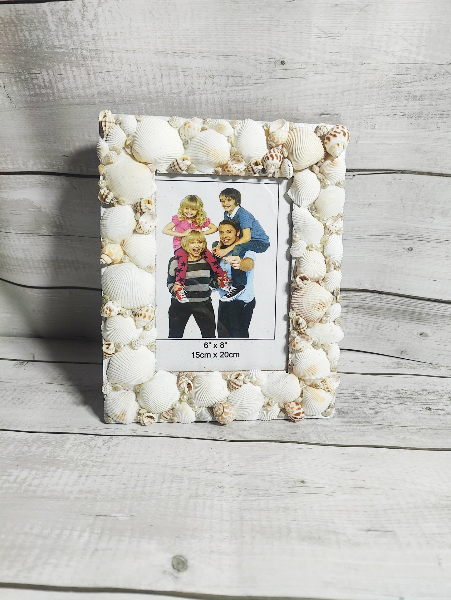 Shellkrafts White sea shell photo Frame - Shellkrafts