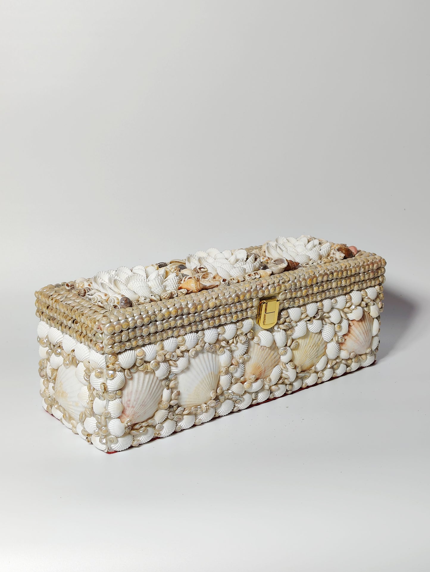 Bohemian Sea Shell Bangle Box 12x4inch - Shellkrafts