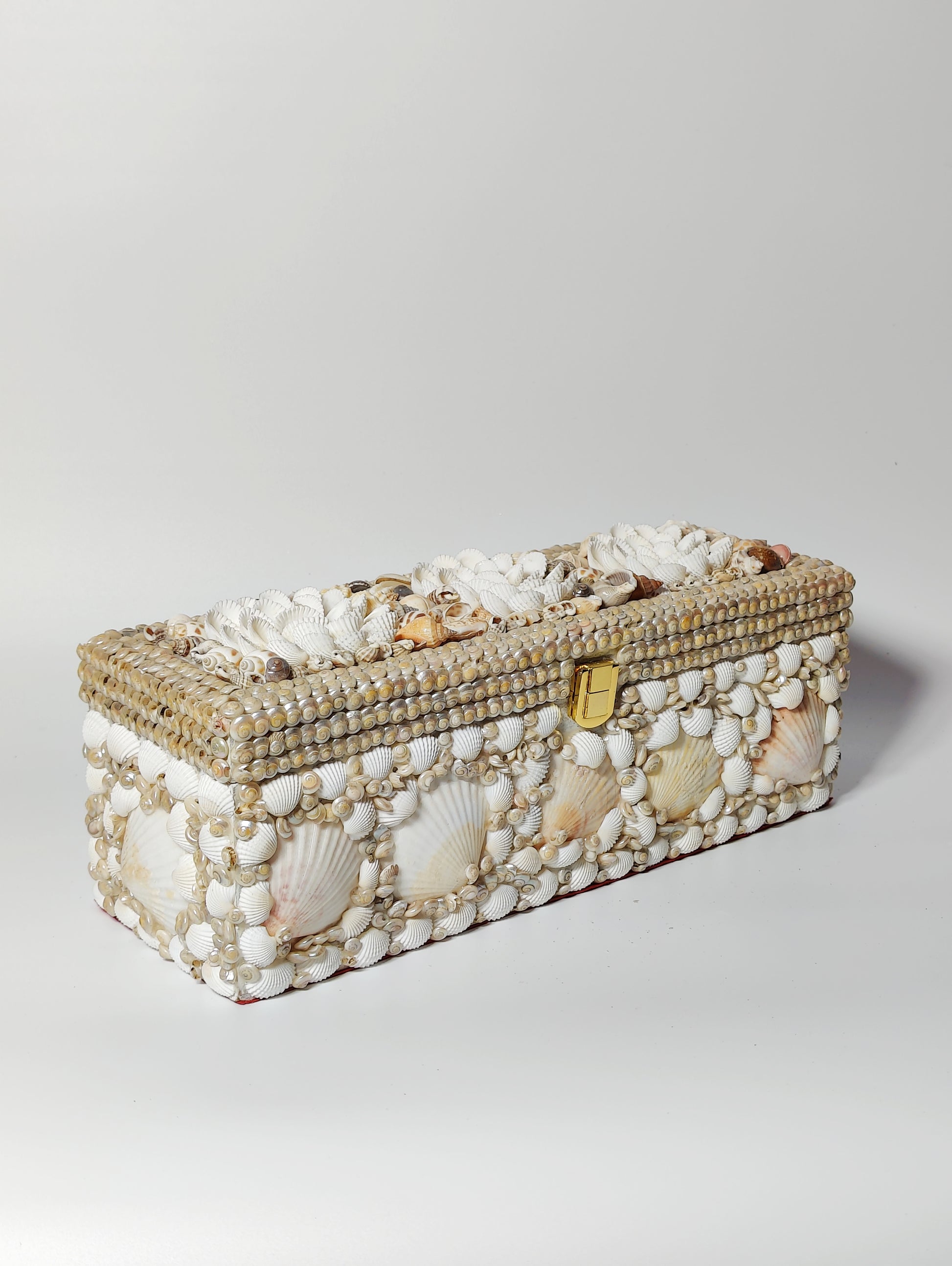 Bohemian Sea Shell Bangle Box 12x4inch - Shellkrafts