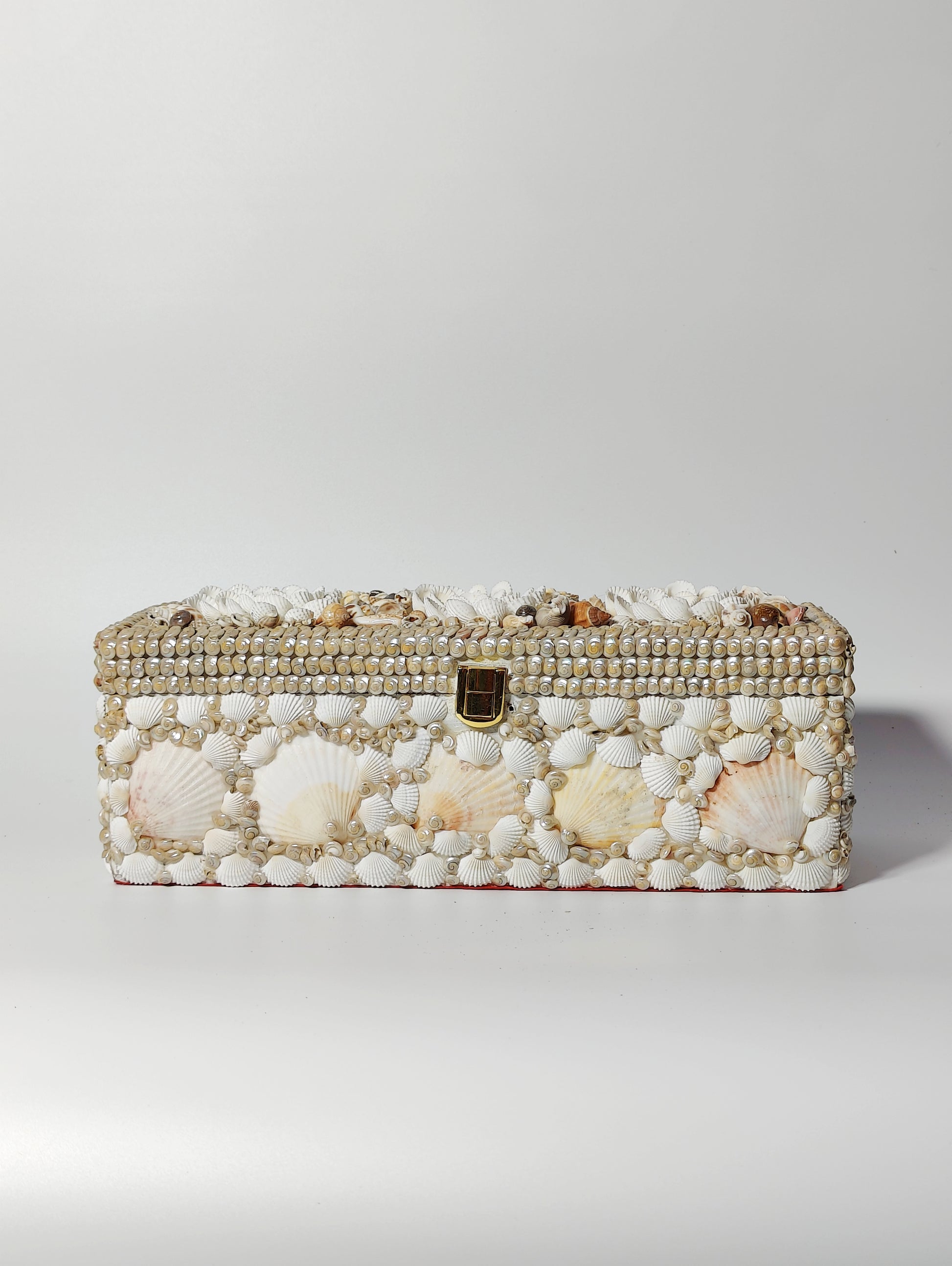 Bohemian Sea Shell Bangle Box 12x4inch - Shellkrafts