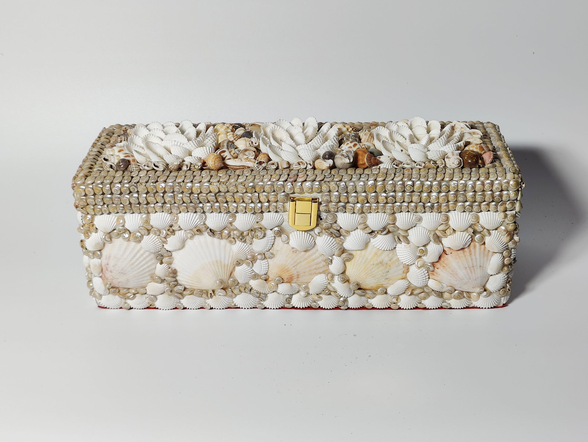 Bohemian Sea Shell Bangle Box 12x4inch - Shellkrafts