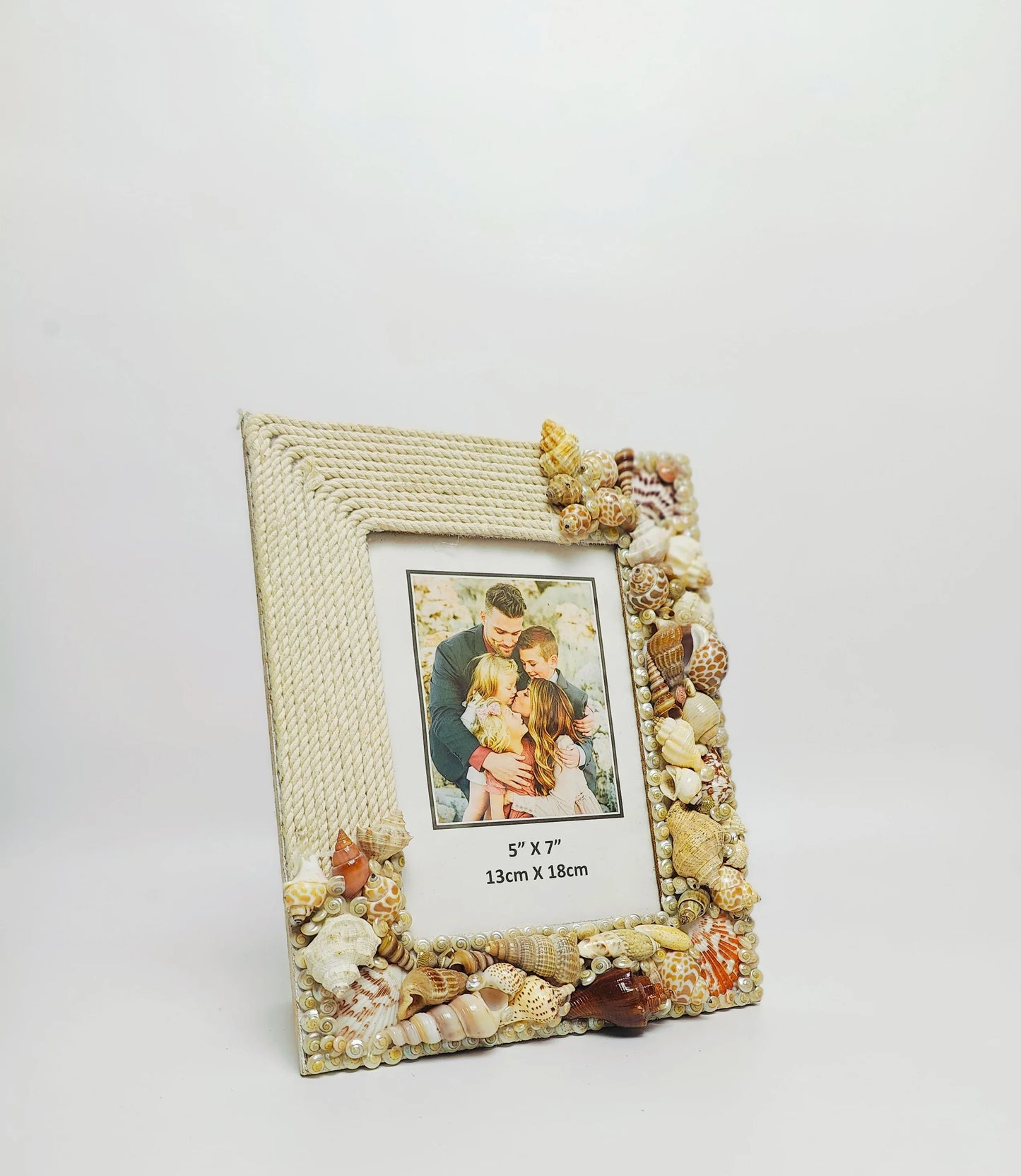 Shellkrafts Macrame shell Photo frame 8x10inch - Shellkrafts