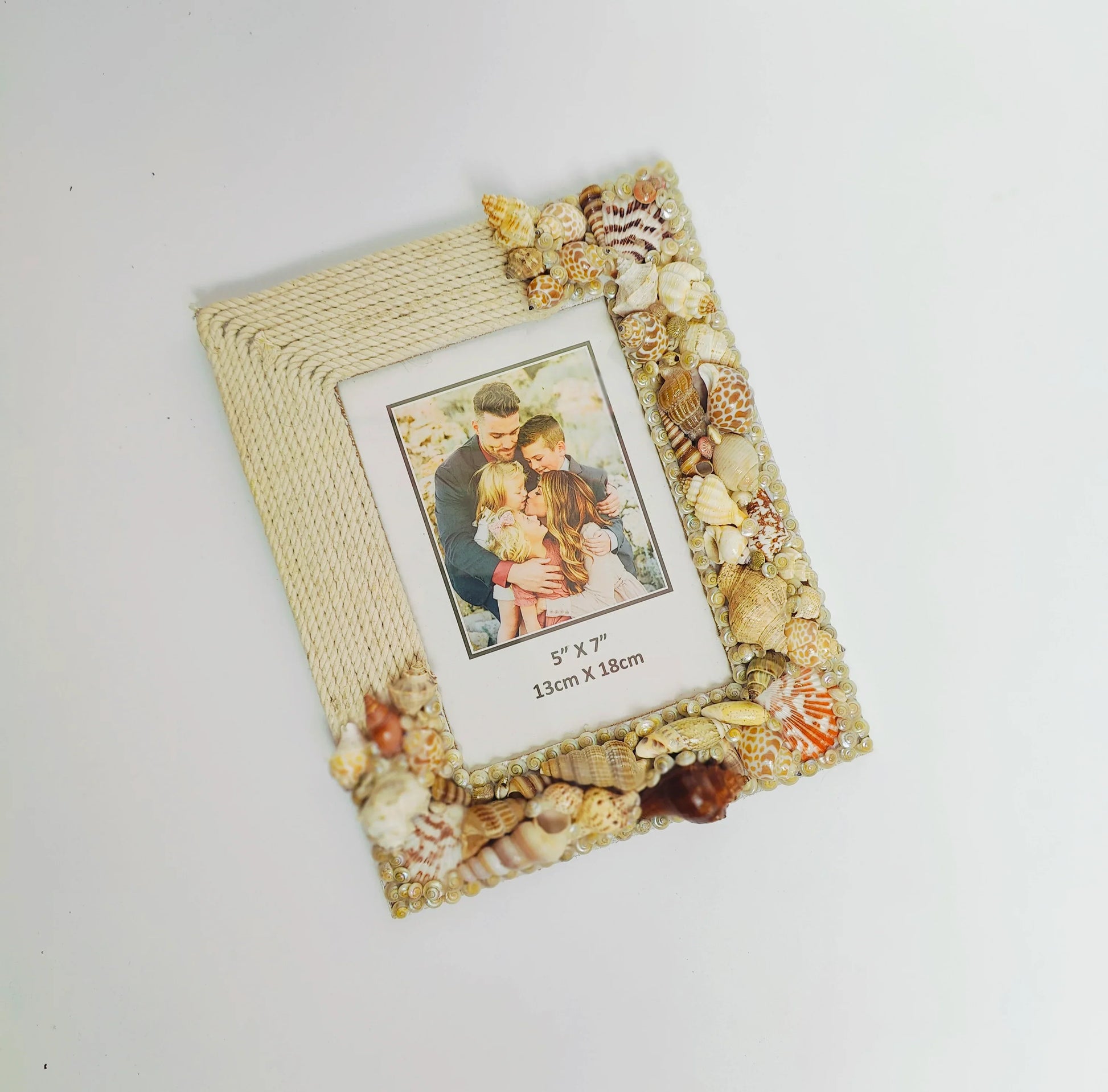 Shellkrafts Macrame shell Photo frame 8x10inch - Shellkrafts