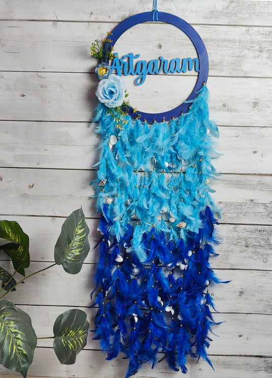 Customised Name Dream catcher for Gift and Decor 36inch - Shellkrafts