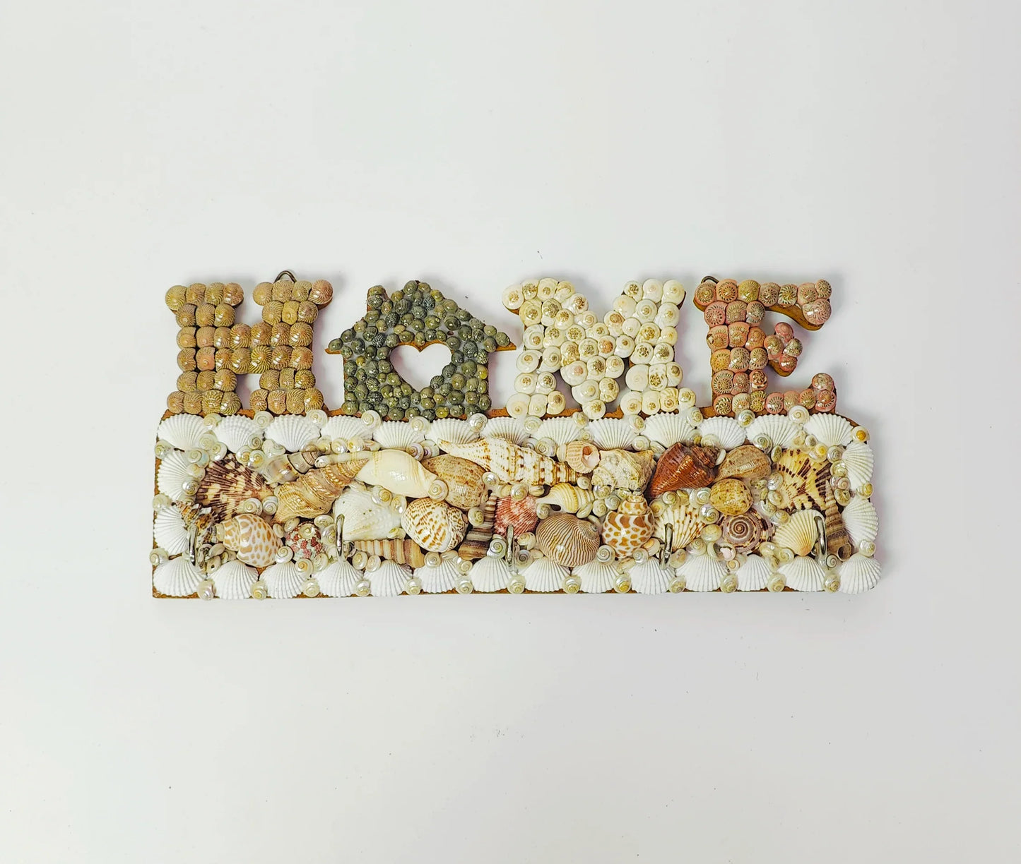 Shellkrafts Sea shell Home key hanger 5 Hooks - Shellkrafts