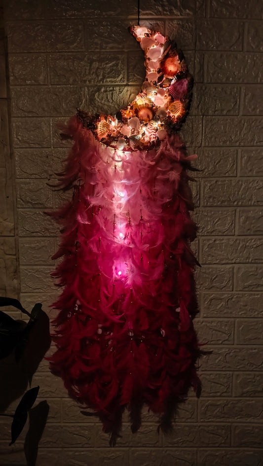 Shellkrafts LED Moon Dream catcher 36inch - Shellkrafts