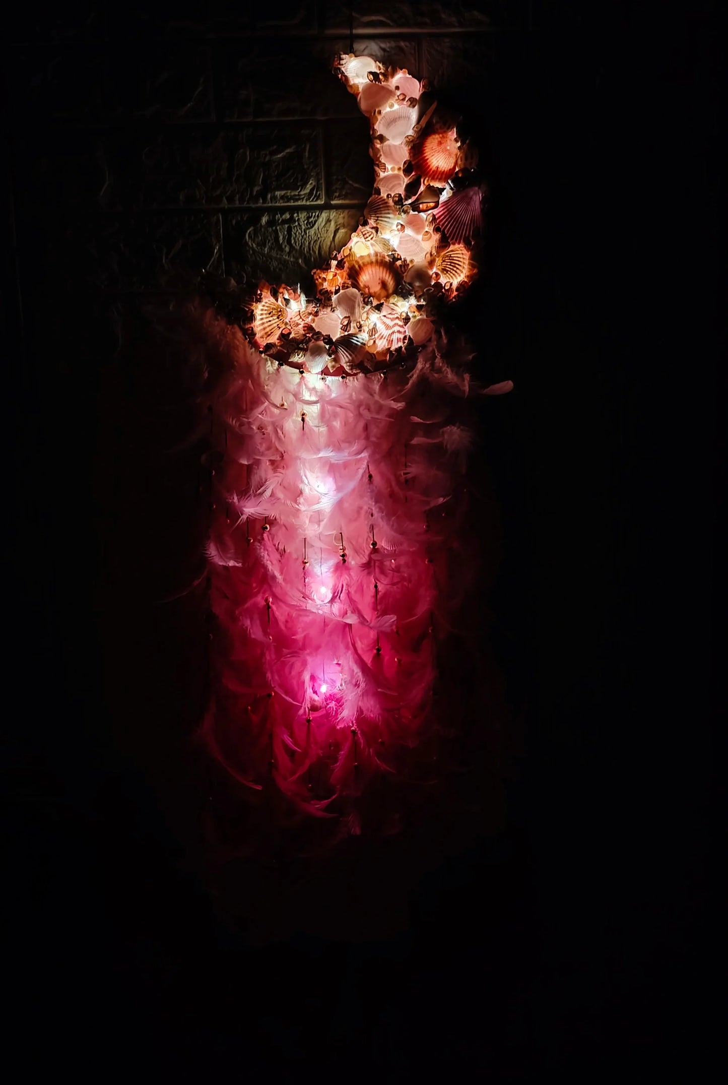 Shellkrafts LED Moon Dream catcher 36inch - Shellkrafts