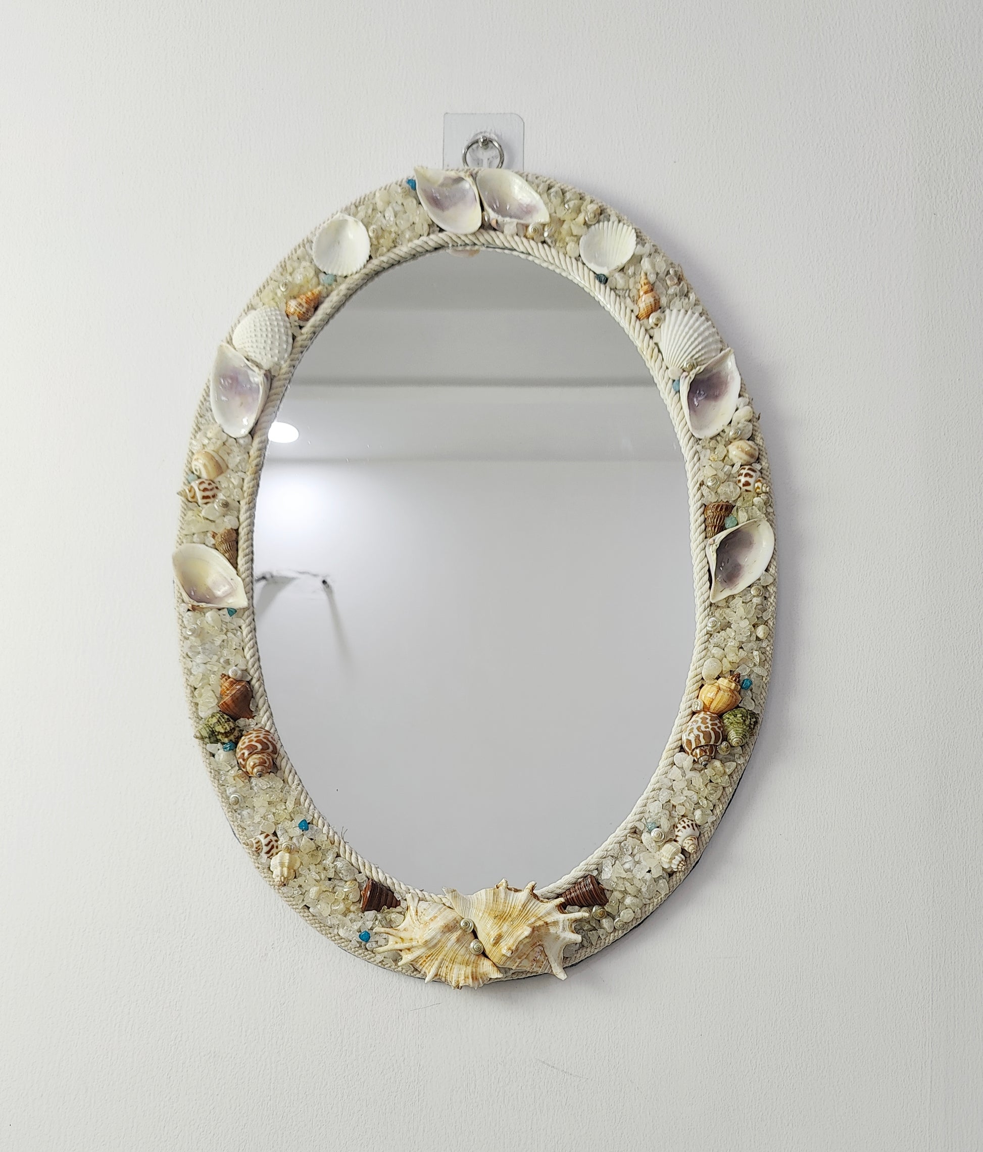 Coastal Seashell Mirror – Handcrafted Ocean-Inspired Wall Décor - Shellkrafts