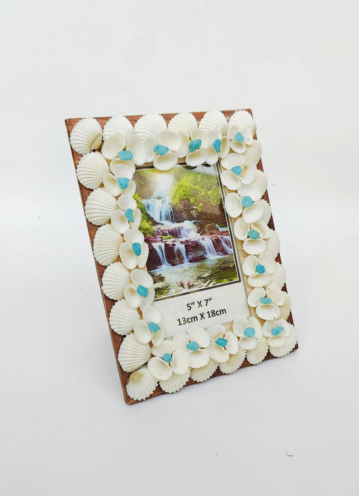 Shellkrafts Sea shell photo Frame 7x9 inch - Shellkrafts