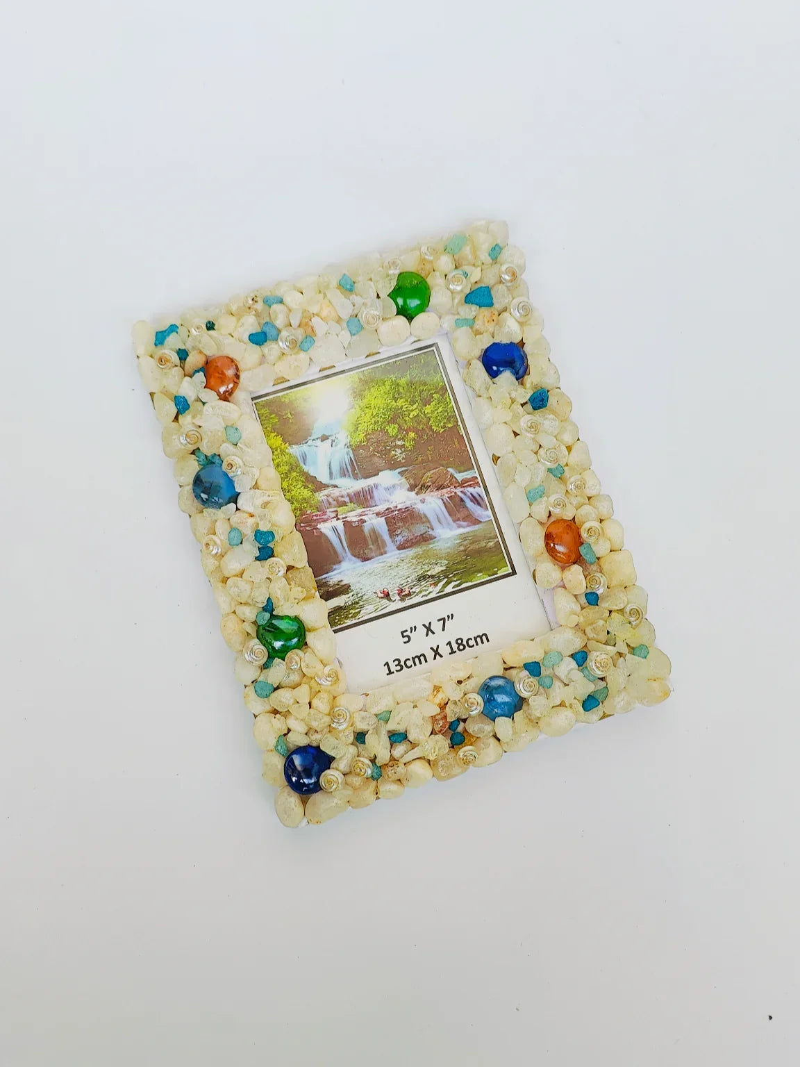 Shellkrafts Stone shell photo frame 7x9 inch - Shellkrafts
