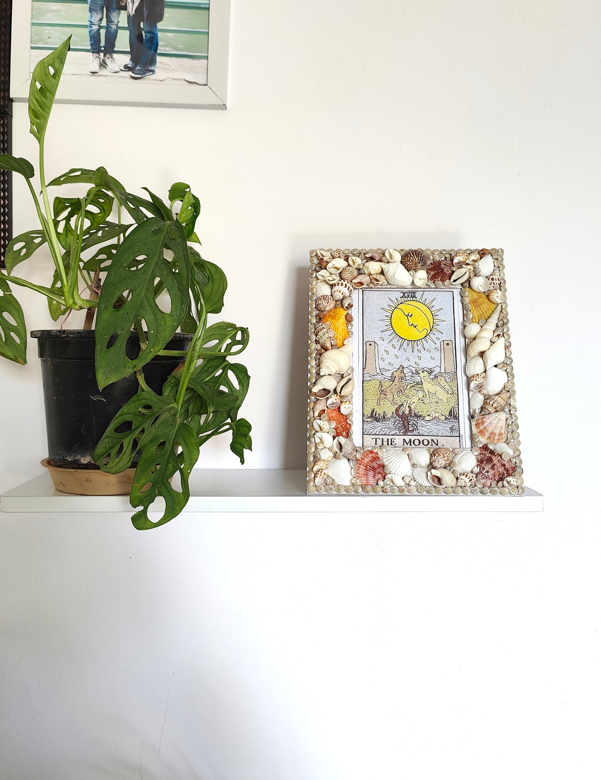 Ocean Whisper Seashell Photo Frame – Handcrafted Coastal Elegance - Shellkrafts