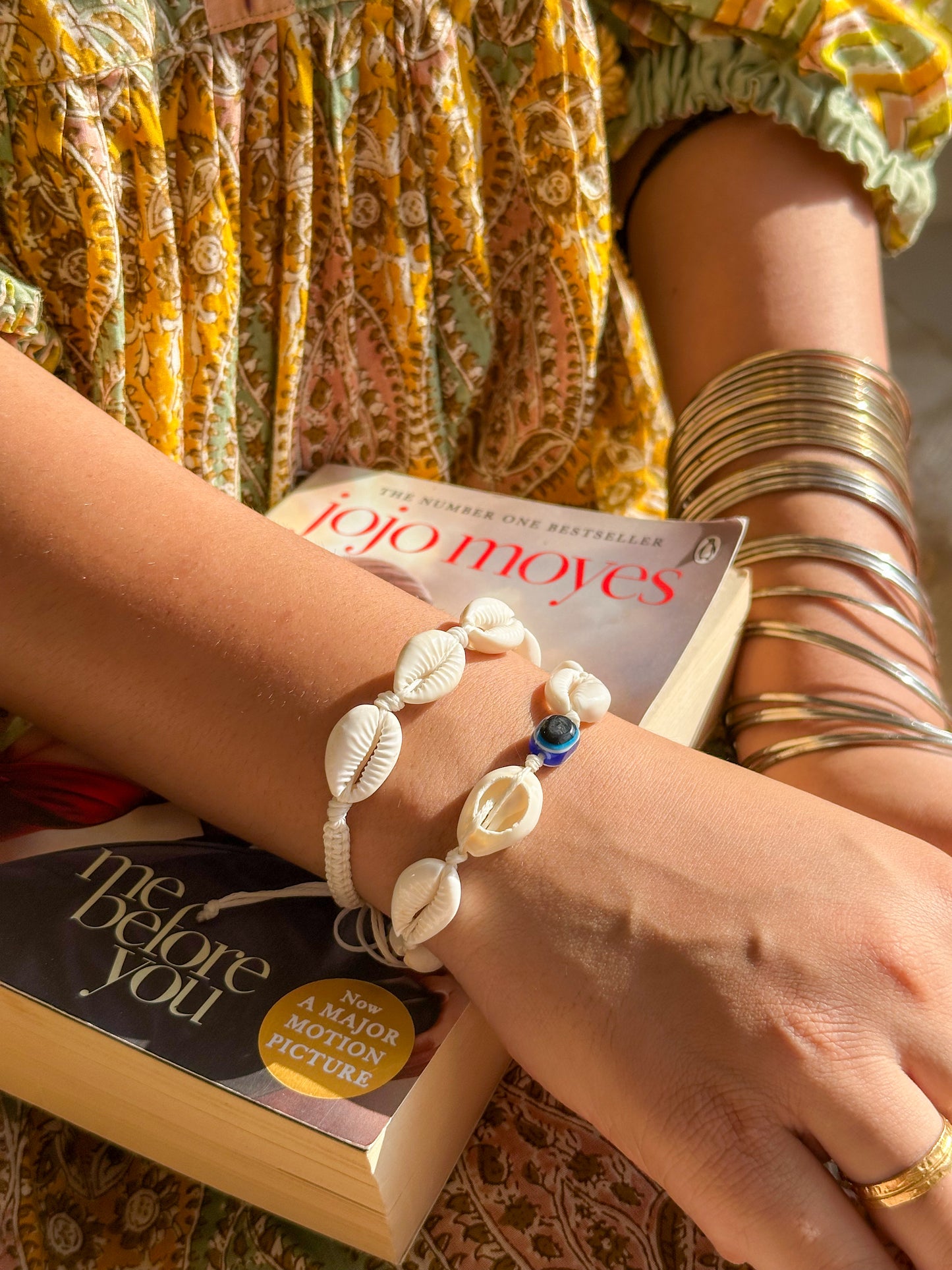 Handmade Natural Cowry Shell Bracelet – Boho Beach Bracelet with Genuine Shells & Adjustable Leather Cord - Shellkrafts