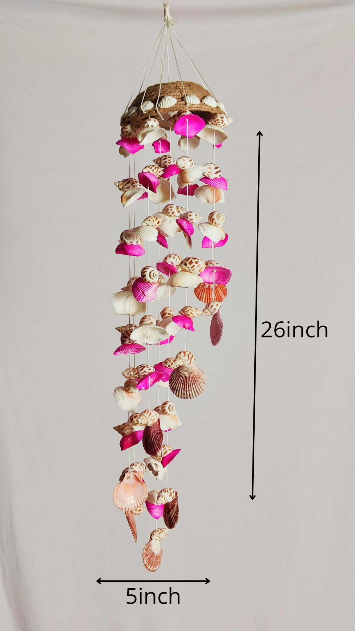 Shell conch windchime for Home decor 28inch