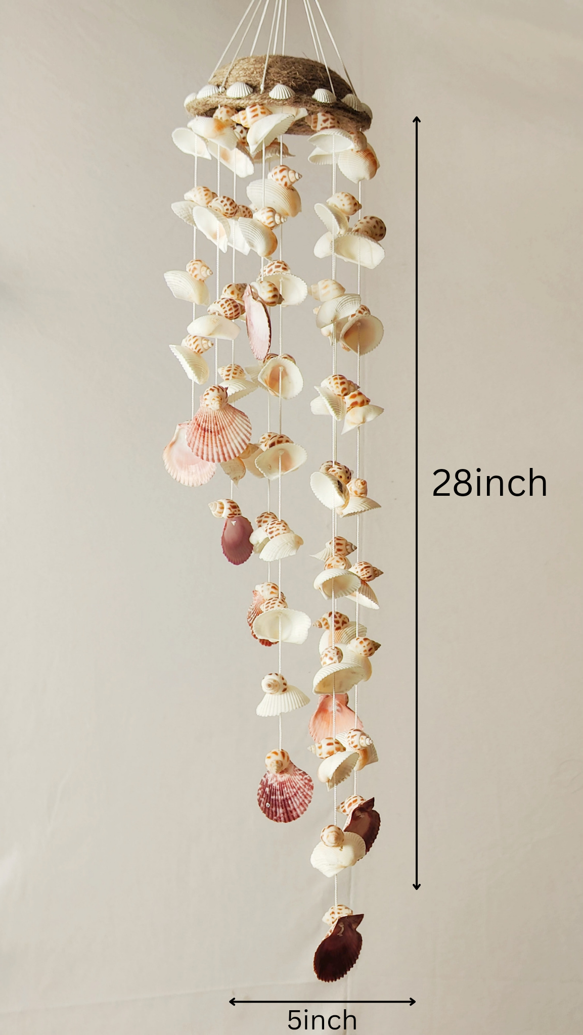 Shell conch windchime for Home decor 28inch