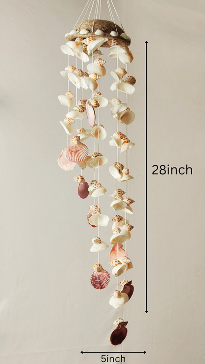 Shell conch windchime for Home decor 28inch - Shellkrafts