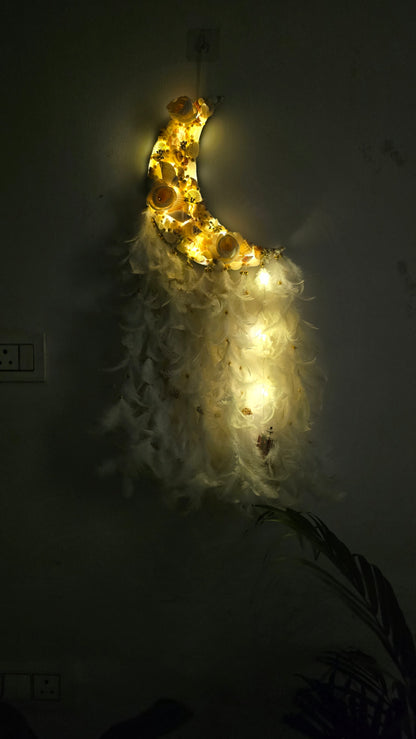 Fairy LED Moon DreamCatcher 35Inch - Shellkrafts