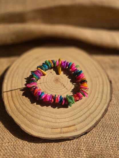 Multicolor Shell Bracelet - Shellkrafts