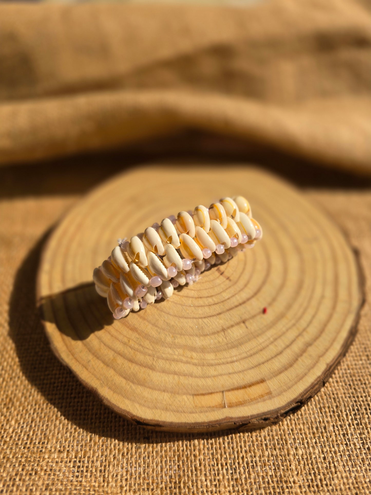 Handcrafted Coastal Shell Bracelet