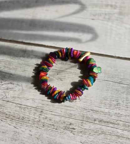 Multicolor Shell Bracelet - Shellkrafts