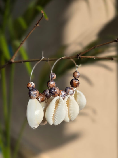 Shell Hoop Earrings - Shellkrafts
