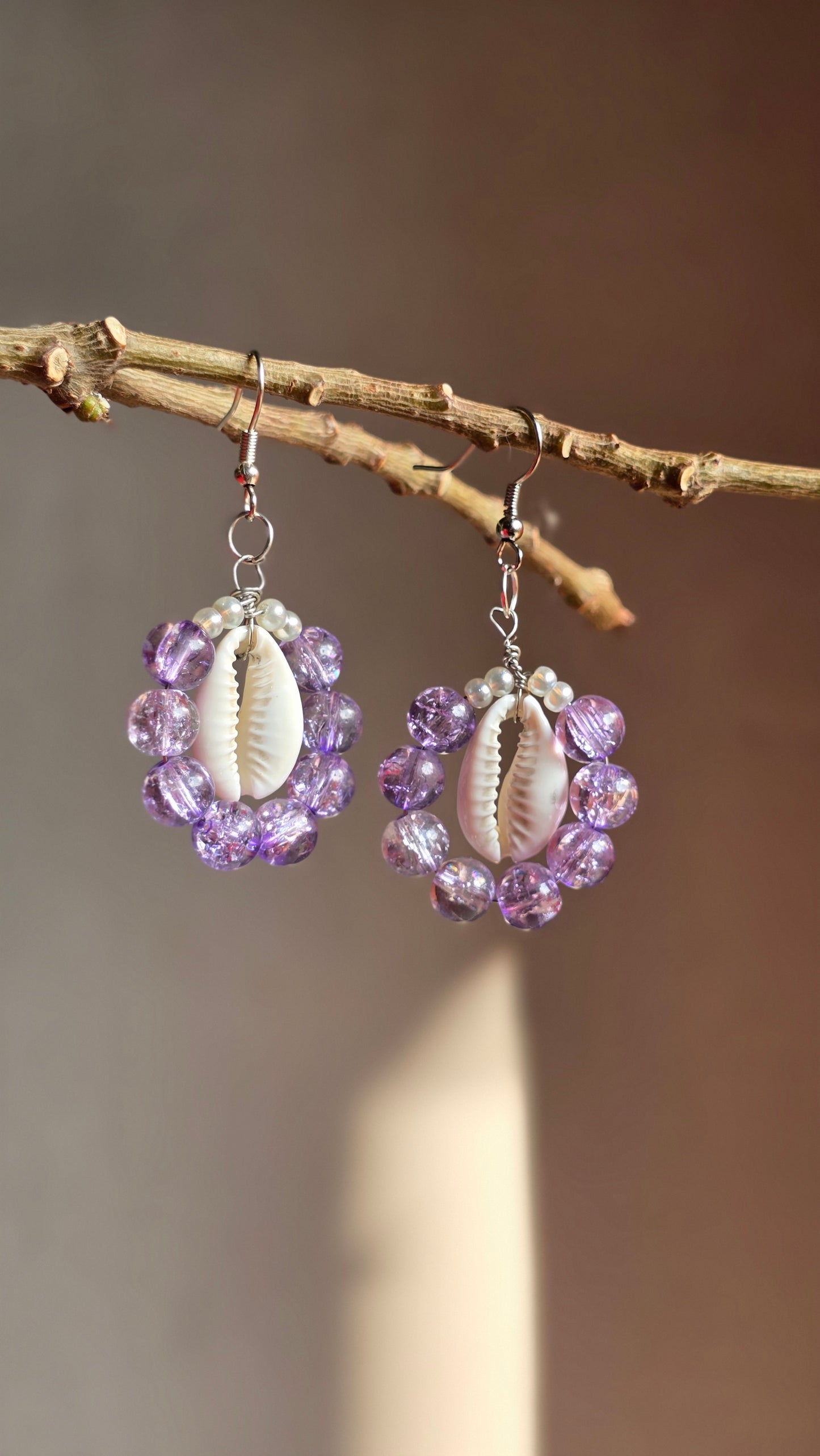 Ocean Muse Beaded Drop Earrings - Shellkrafts