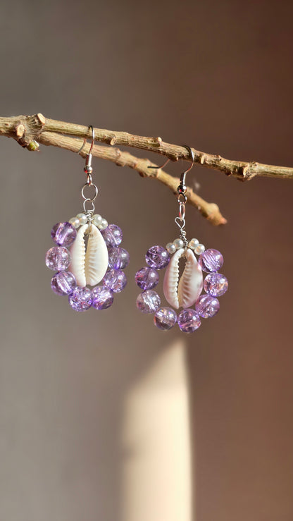 Ocean Muse Beaded Drop Earrings - Shellkrafts