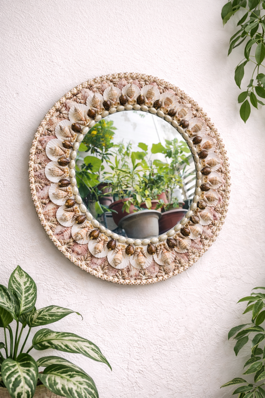 AquaShell Luxe Boho Wall Mirror