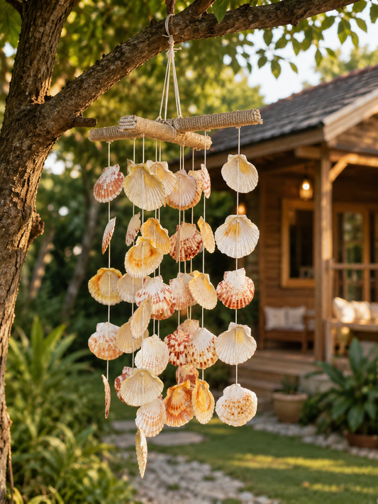 Coastal Boho Hanging Décor 24inch - Shellkrafts