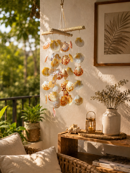 Coastal Boho Hanging Décor 24inch - Shellkrafts