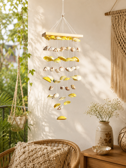 Wooden Sea shell windchime 20inch