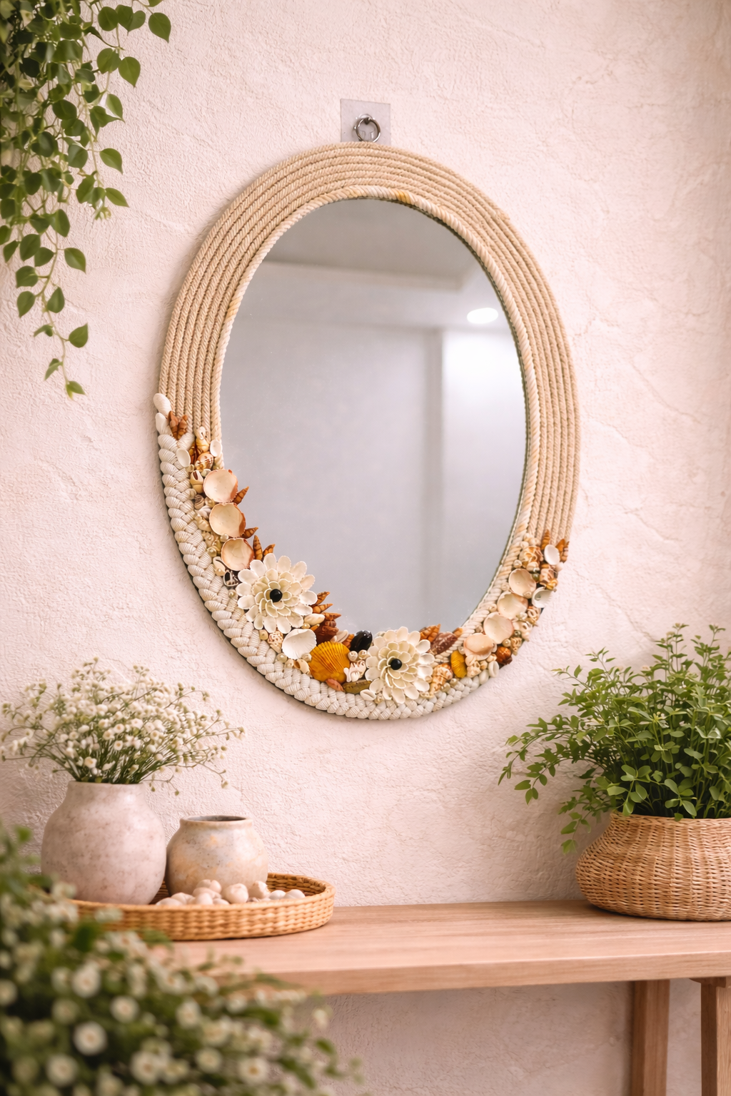 Bohemian Shell Mirror 16x22inch - Shellkrafts