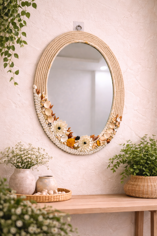 Bohemian Shell Mirror 16x22inch - Shellkrafts